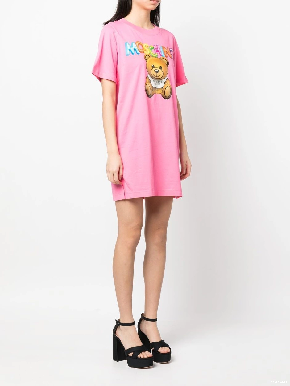 Affordable logo-print T-shirt Women Moschino Love dress 0422